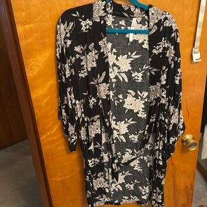 Floral Print Kimono